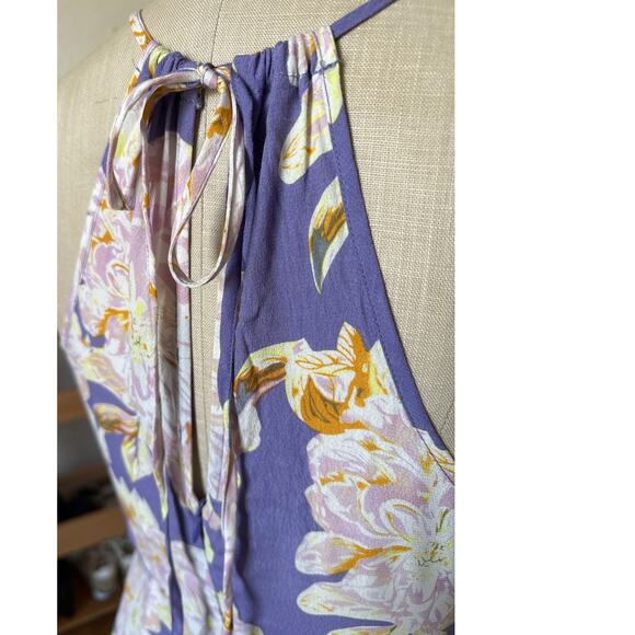 NWT ASTR Pandora Sheath Maxi Dress in Purple Floral Size Medium - Picture 5 of 7